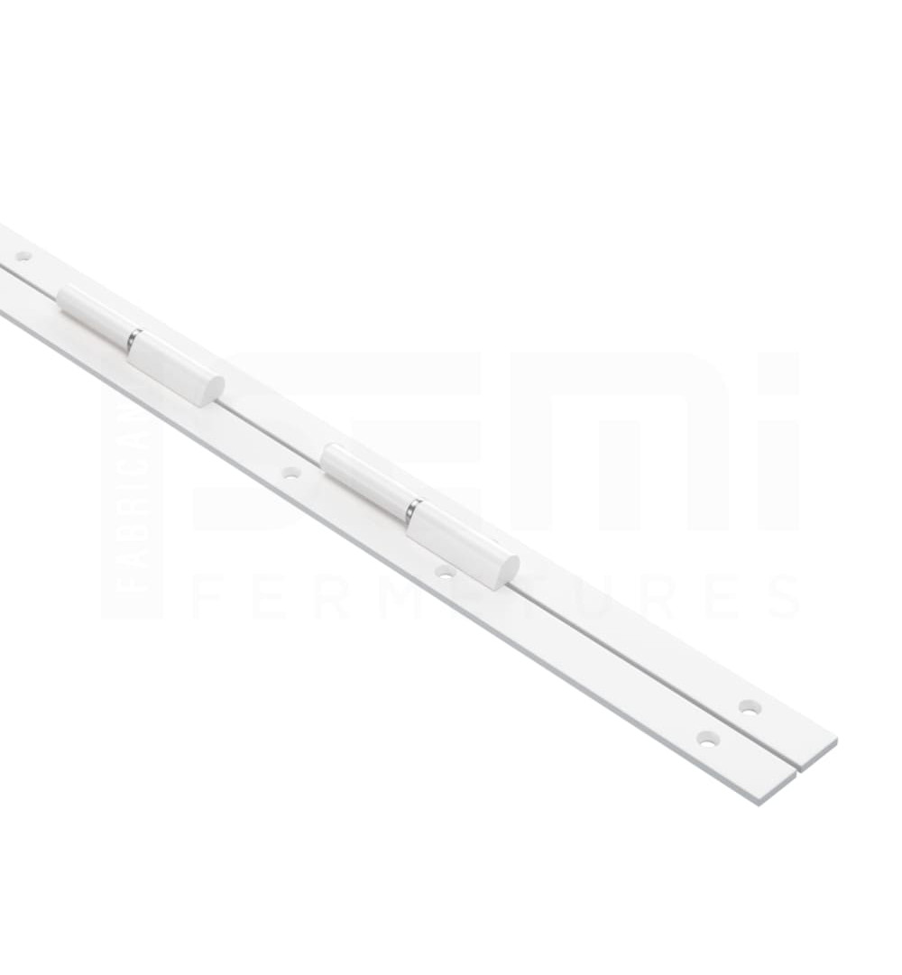 Barre de pivot 4 paumelles  2200 mm blanche