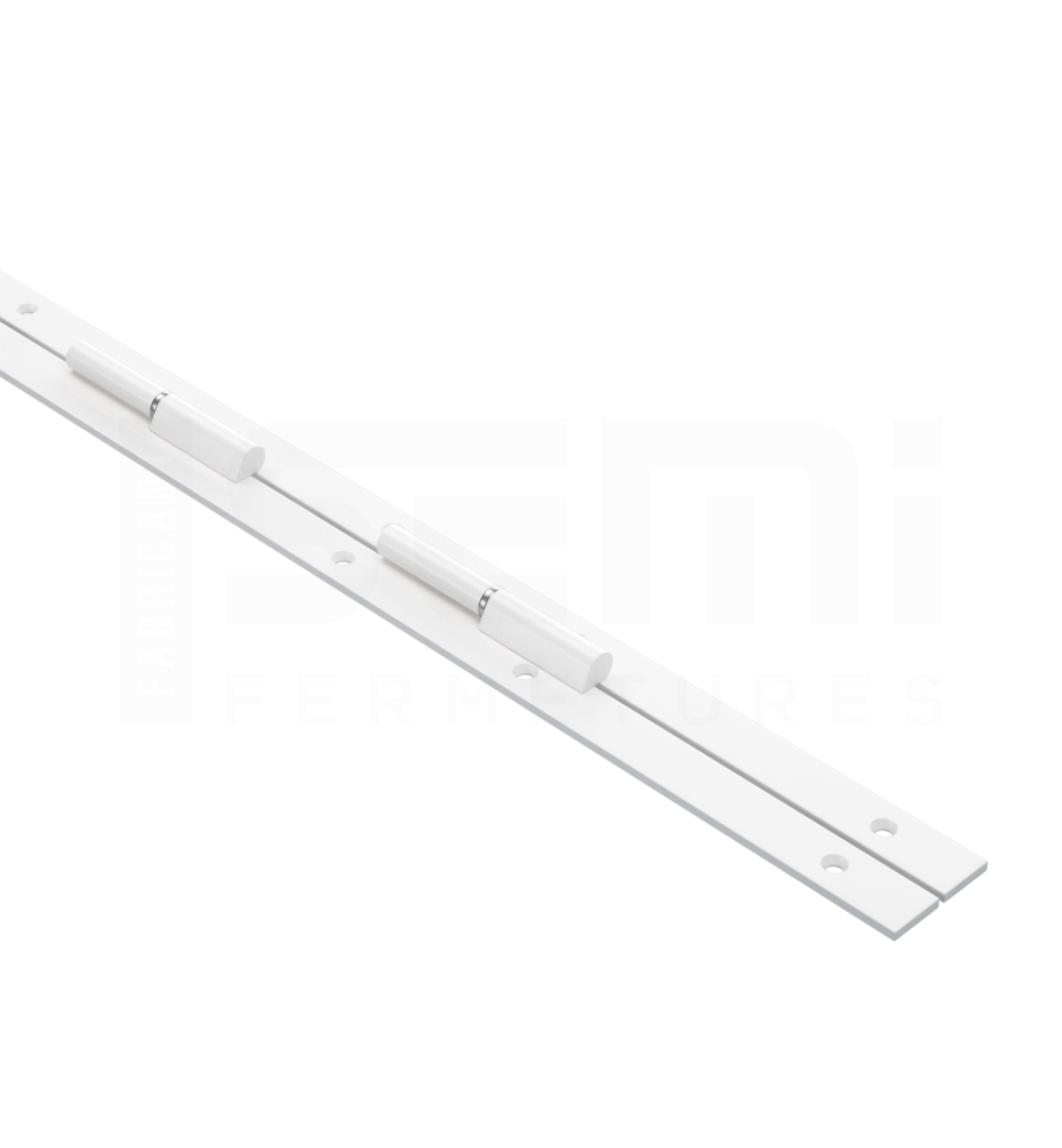 Barre de pivot 4 paumelles  2200 mm blanche